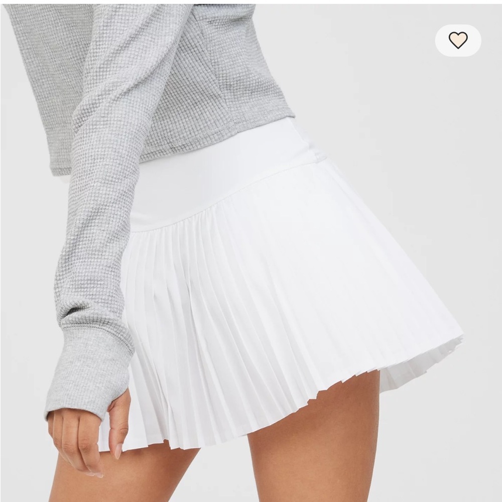 OFFLINE By Aerie All‎ Aces Tennis Skort Pleated White M - Picture 2 of 11